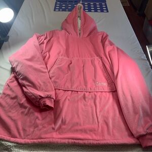 Comfy Original Wearable Adult Pink Blanket Hoodie Fleece Sweatshirt Pullover.